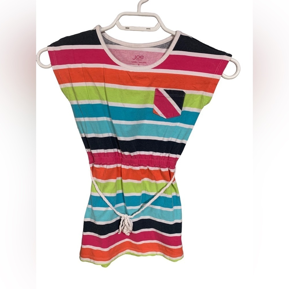 Joe Rainbow Dress with rope tie waist